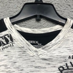 Vertical Shirt Mens Small Graphic Urban Survival Brooklyn Cotton T-Shirt Mens S