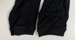 Vintage Ribbed Mock Neck Shirt Men XL Stretchy Minimal Preppy Black Rayon Cotton