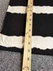 Guess Black & White Striped Embroidered T‑Shirt – Size M – Tie‑Dye Style
