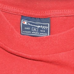 Vintage Champion Sport T Shirt Red/Red XL