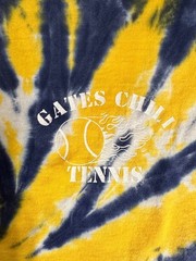 Vintage Lee Tie Dye LS Large T-Shirt Graphic Print Gates Chili Tennis Spartans