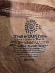 The Mountain Shirt Mens Large Brown Tiger Graphic Tie Dye Big Cat Cotton