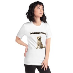 DOODLE MOM SHIRT – GOLDENDOODLE ADULT TEE – ALL SIZES – WHITE 01