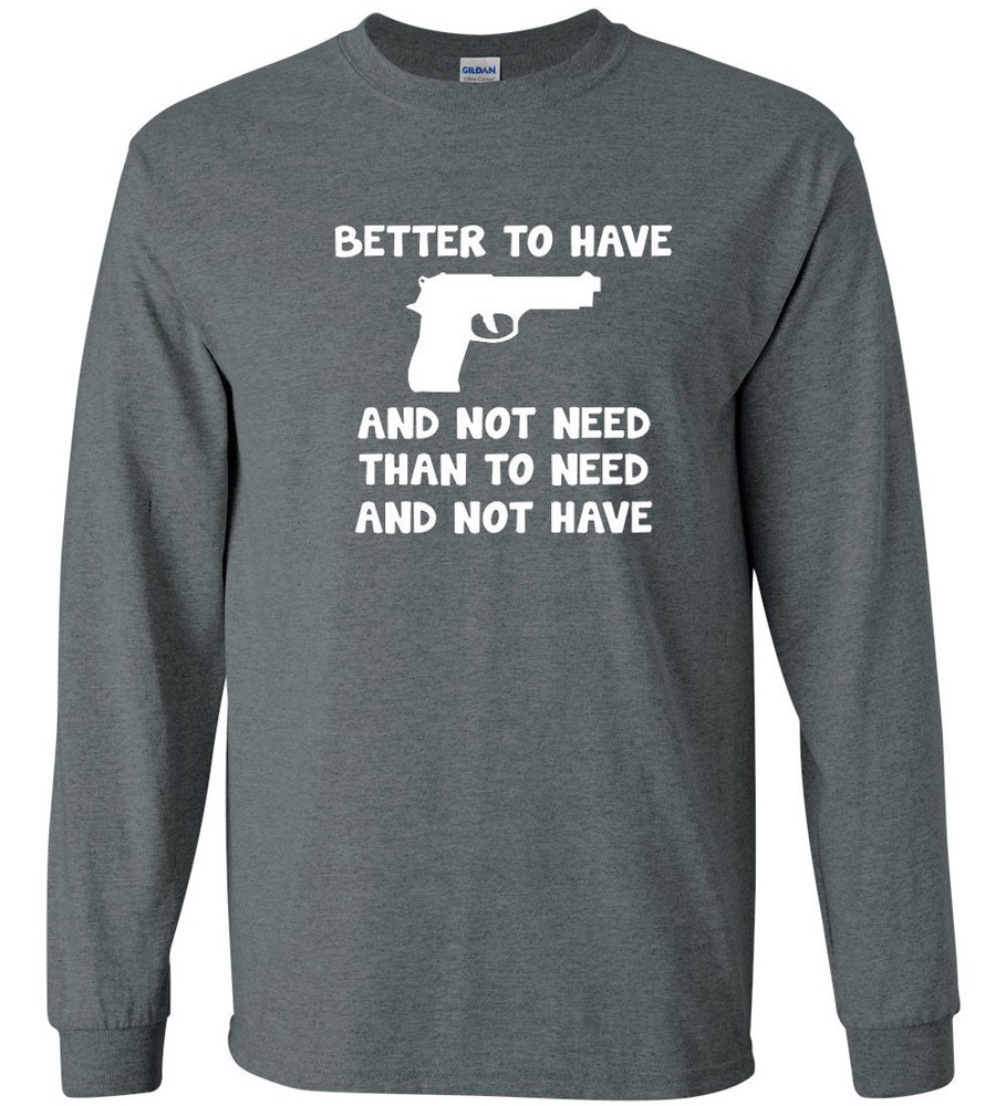 Gun Owner T-shirt Long Sleeve Tee 2nd Amendment Decal Gifts for Men gun rights