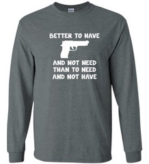 Gun Owner T-shirt Long Sleeve Tee 2nd Amendment Decal Gifts for Men gun rights