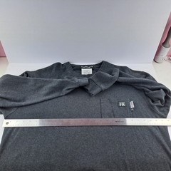 Wolverine FR Flame Resistant T-Shirt Mens XL Gray Long Sleeve Pocket NFPA 2112