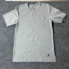 Jordan T-Shirt Mens Size S Grey Viscose Blend Pocket Athletic Jumpman Logo