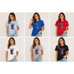 Made In The USA With A Little Bit Of Sass Patriotic Pin Up Shirt S-3XL