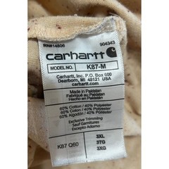 Carhartt Pocket T-Shirt Mens 3XL Pink Oatmeal Loose Fit Workwear Lot of 2 Cotton