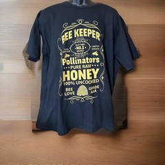 Port & Company Bee Keeper Pollinators Pure Raw Honey Graphic T-Shirt Black XL