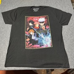 BoxLunch Jujutsu Kaisen Art Cover T Shirt Men’s L Black Anime Crunchyroll