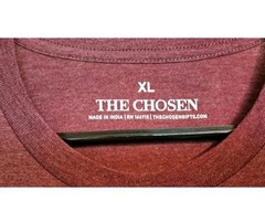 The Chosen T Shirt Mens Size XL Red Christian TV Show Not What We Were – NEW!