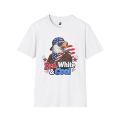 Patriotic Eagle T-Shirt Red White & Cool USA Flag Graphic Tee Gift