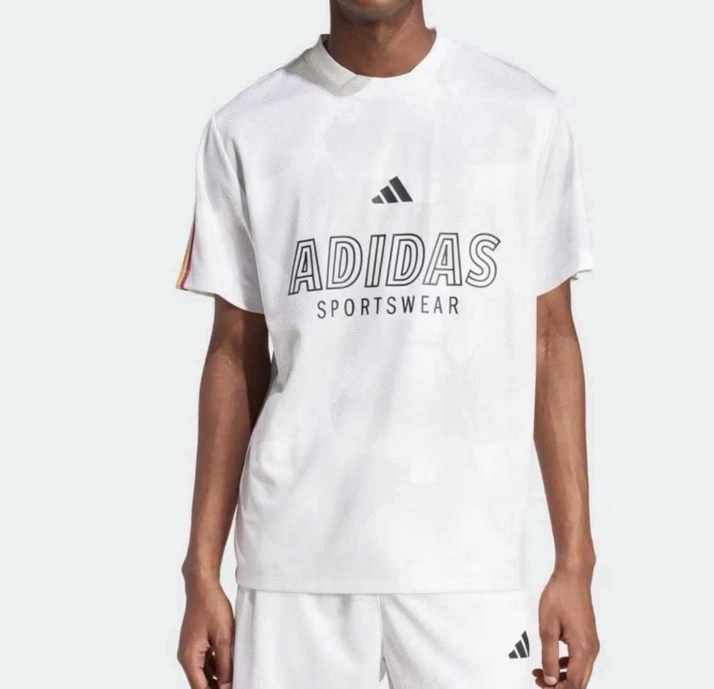 Men’s Adidas House of Tiro Nations Pack T – White/Red/Green (JC8004) Size M