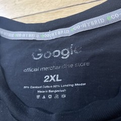 GOOGLE Alphabet, Android, Search, Gmail Official Shirt Men 2XL Black Hybrid XXL