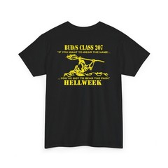 Navy Veterans Military Tee, SEAL BUD/S Class 207 Repro Shirt, Unisex Cotton