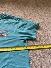 Ron Jon Surf Shop Orlando Mens Turquoise Surfer Beach Graphic Shirt L – Flaws