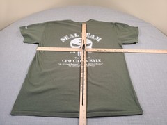 Chris Kyle Shirt Mens Large Green SEAL TEAM The Legend Tactical Military 2-Sided