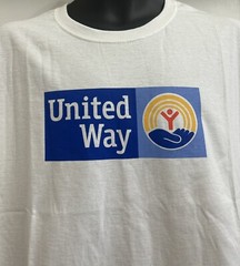 United Way Volunteer White T-Shirt XL