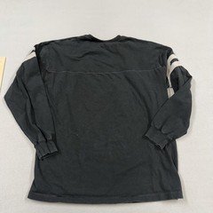 Russell Athletic Shirt Mens Large Black Long Sleeve Pro Cotton Striped Tee
