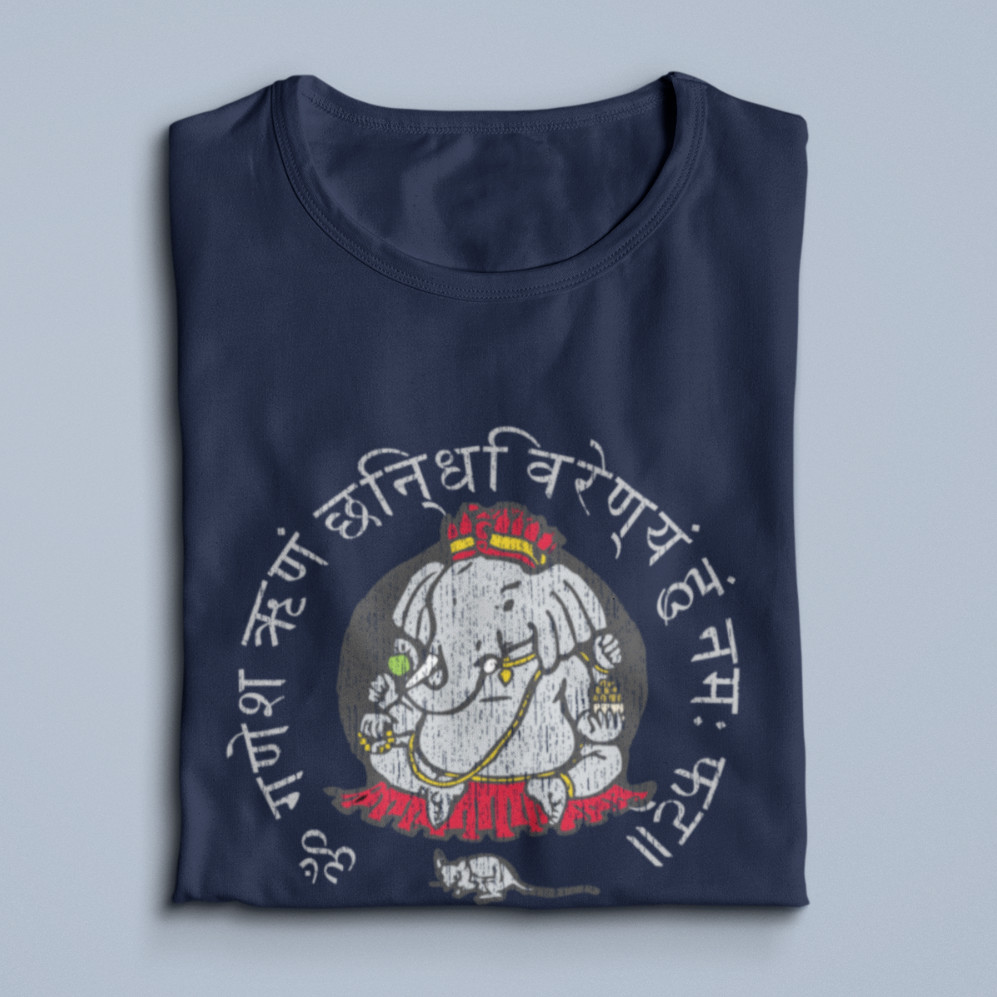 Ganesh Unisex Shirt, Lord Ganesha Hindu Elephant God Gift, Om Mantra Ganpati