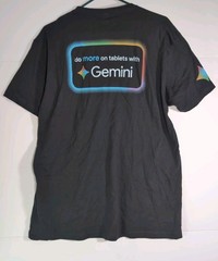 Google Gemini Black T shirt XL Employee Merch Swag NWOT