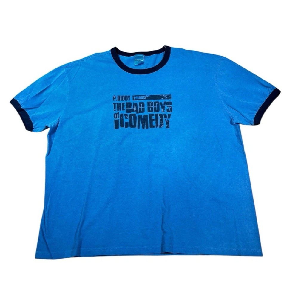 Rare P Diddy The Bad Boys Of Comedy HBO Special Rap Shirt XL Ringer Puff Daddy