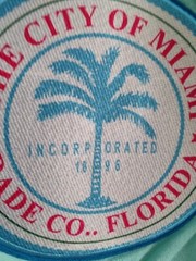 Men’s Eternity BC / AD Miami the Magic City Dade Co Blue Turquoise T Shirt Sz XL