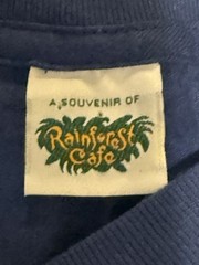 Vintage 90s Rainforest Cafe Chicago Frog Hibiscus Tropical Souvenir Shirt XLarge
