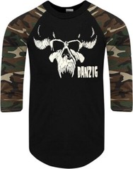 DANZIG PUNK ROCK SHIRT RAGLAN 3/4 SLEEVE (Multiple Variations)