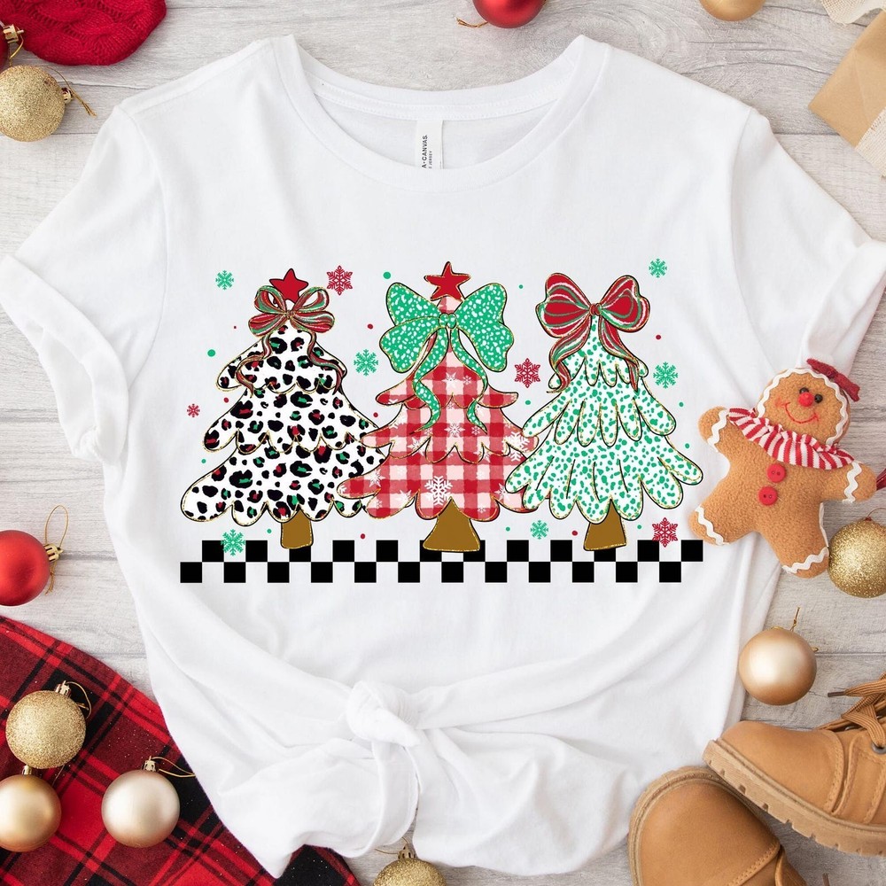 Colorful Christmas Tree Merry Christmas Shirt Christmas Holiday Gift Lovers