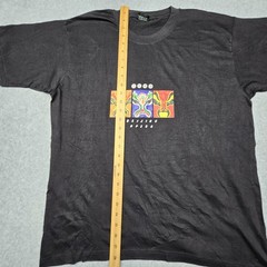 Huaxiucun Beijing Opera Mask Shirt Mens Large Black Graphic Art Asian Tee