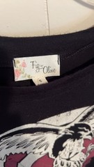 Fig & Olive Graphic Lace-Up T-Shirt