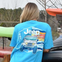 Jeep Wrangler YJ T-shirt retro vibe Sizes XL | 2XL Jedco Licensed apparel