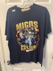 Migos Culture Graphic T Shirt Men’s XL Black Cotton Short Sleeve
