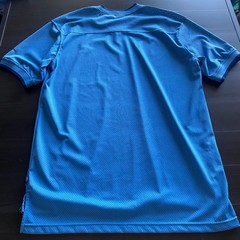 Starter Shirt Medium Vintage Mens Blue Mesh V-Neck Athletic Jersey Sportswear