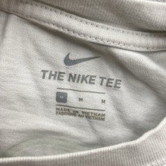 Nike Basketball Miami Exploration T-Shirt White Neon Blue Embroidered Mens M