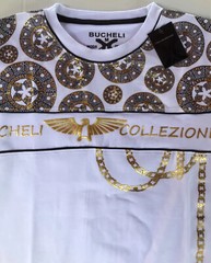 Men’s Bucheli Cotton T Shirt,Italian Style,Slim Fit,Stretch S M….A16.A