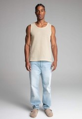 SikSilk Men’s Knitted Fabric Textured Vest Ecru