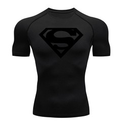 Mens Spider Superhero Compression T-shirts Short Sleeve Gym Tops Tee Tights