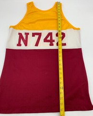 Vintage 80s 90s Champion Mens Large Color Block Mesh Tank Top Track Jersey Shirt
