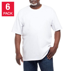 Kirkland Signature Men’S Heavyweight Crew Tee, 6-Pack