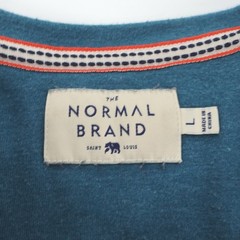 The Normal Brand Men’s Teal Long Sleeve Henley Shirt Size Large