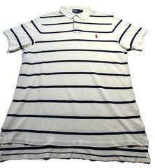 Polo Ralph Lauren Classic Fit Soft Cotton Polo Shirt in White M