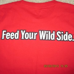 Jack Link’s Beef Jerky Tee Shirt, S/S, Red, XL, “Feed Your Wild Side”
