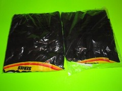 (Lot of 2) Sz. L / Large BLACK Menards ARCA Racing Series 2019 Schedule T-Shirt