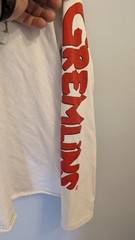 1984 Gremlins Long Sleeve Vintage Crew Neck T-Shirt White/Red L/G RARE Gizmo