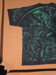 Y2K VTG AOP LIZARD Iguana Mexico Playa Del Carmen Yazbek Reptile Size XL