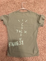 Jordan Travis Scott Highest Men’s Green Graphic Cotton Knit Tee Size M