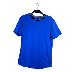 Guess Los Angeles Logo Collar T-Shirt Blue Streetwear Medium
